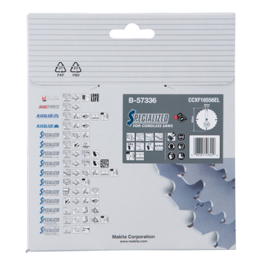 LAME CARBURE MULTI BOIS EFFICUT 165X20MM 56D - B 57336 - 0088381518420 - D'ORIGINE MAKITA