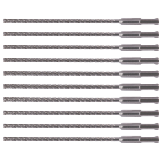 LOT DE 10 FORETS SDS PLUS NEMESIS2 6X210MM - B 63270 - 0088381532488 - D'ORIGINE MAKITA