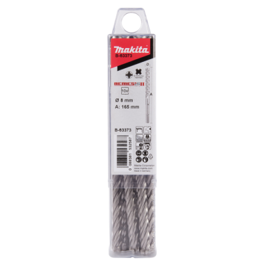 LOT DE 10 FORETS SDS PLUS NEMESIS2 8X160MM - B 63373 - 0088381532587 - D'ORIGINE MAKITA