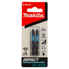 EMBOUT IMPACT BLACK PH2 50MM 2PCS / B 63725 / 0088381532990 - D'ORIGINE MAKITA 2