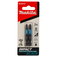 EMBOUT IMPACT BLACK PH3 50MM 2PCS / B 63731 / 0088381533003 - D'ORIGINE MAKITA 2