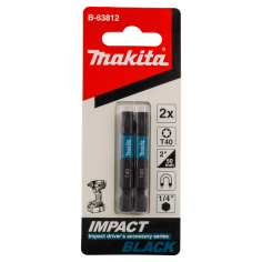 EMBOUT IMPACT BLACK T40 50MM 2PCS / B 63812 / 0088381533089 - D'ORIGINE MAKITA 2