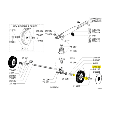 ROULEMENT DE ROUE EPAULE - 12x30x12.3...