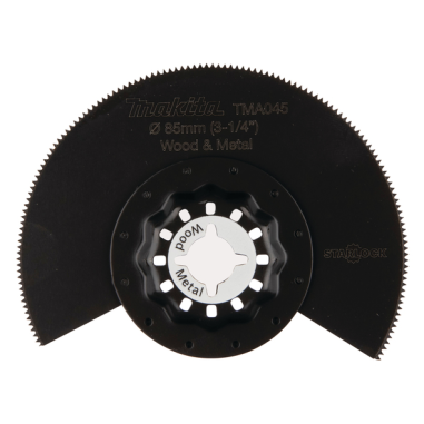 LAME SEGMENT BIM STARLOCK 85MM BOIS-METAL - B 64799 - 0088381536295 - D'ORIGINE MAKITA