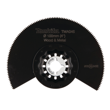 LAME SEGMENT BIM STARLOCK 100MM BOIS-METAL - B 64808 - 0088381536301 - D'ORIGINE MAKITA