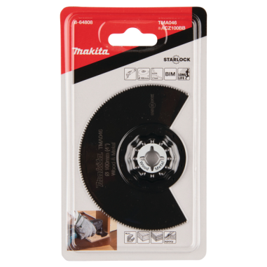 LAME SEGMENT BIM STARLOCK 100MM BOIS-METAL - B 64808 - 0088381536301 - D'ORIGINE MAKITA