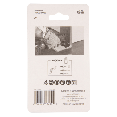 LAME SEGMENT BIM STARLOCK 100MM BOIS-METAL - B 64808 - 0088381536301 - D'ORIGINE MAKITA