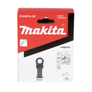 20 LAMES PLONGEANTE BIM STARLOCK 32x50MM BOIS/META / B 64814 20 / 0088381541213 - D'ORIGINE MAKITA
