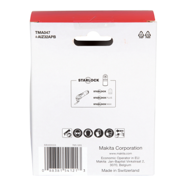 20 LAMES PLONGEANTE BIM STARLOCK 32x50MM BOIS/META / B 64814 20 / 0088381541213 - D'ORIGINE MAKITA