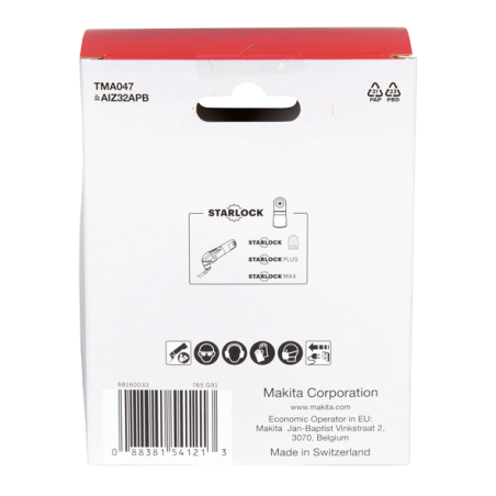 20 LAMES PLONGEANTE BIM STARLOCK 32x50MM BOIS/META / B 64814 20 / 0088381541213 - D'ORIGINE MAKITA