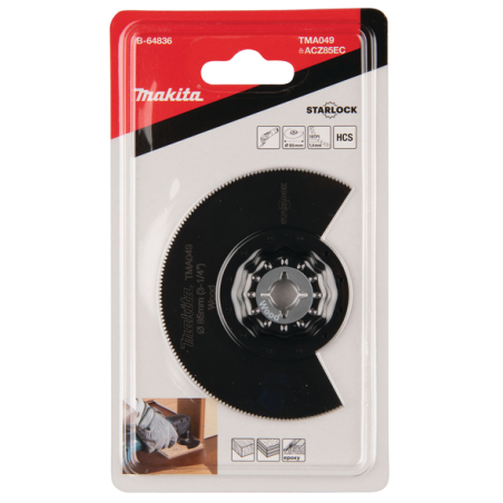 LAME SEGMENT HCS STARLOCK 85MM BOIS - B 64836 - 0088381536332 - D'ORIGINE MAKITA