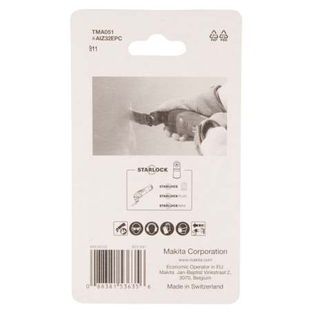 LAME PLONGEANTE HCS STARLOCK 32x50MM BOIS - B 64858 - 0088381536356 - D'ORIGINE MAKITA