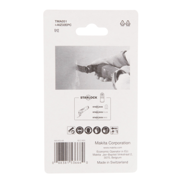 LOT 5 LAMES PLONGEANTES HCS STARLOCK 32x50MM BOIS - B 64858 5 - 0088381536660 - D'ORIGINE MAKITA