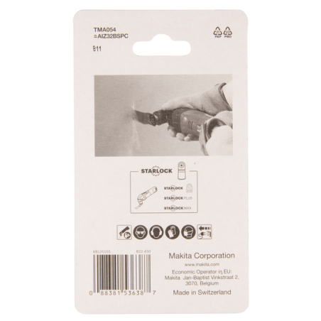 LAME PLONGEANTE HCS STARLOCK 32x50MM PRECISE BOIS - B 64886 - 0088381536387 - D'ORIGINE MAKITA