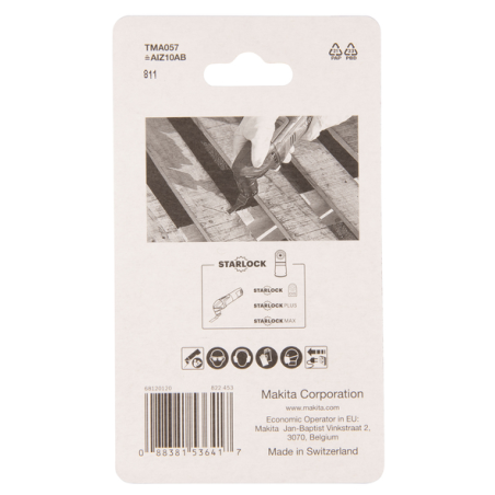 LAME PLONGEANTE BIM STARLOCK 10x30MM METAL - B 64917 - 0088381536417 - D'ORIGINE MAKITA