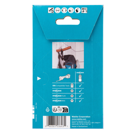 LAME PLONGEANTE BIM STARLOCK 32x50MM METAL - B 64939 - 0088381536431 - D'ORIGINE MAKITA