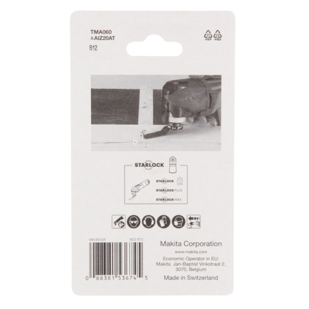 5 LAMES PLONGEANTES BIM METAL 20x40MM TMA060 / B 64945 5 / 0088381536745 - D'ORIGINE MAKITA