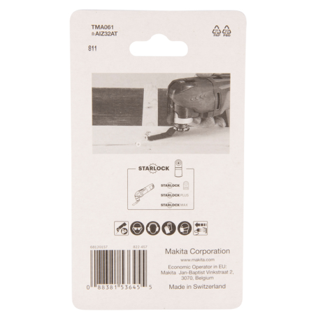 LAME PLONGEANTE A CONC CARBURE 32x40MM TMA061 - B 64951 - 0088381536455 - D'ORIGINE MAKITA