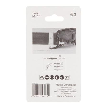 5 LAMES PLONGEANTES A CONC CARBURE 32x40MM TMA061 / B 64951 5 / 0088381536752 - D'ORIGINE MAKITA