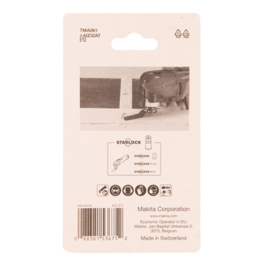 5 LAMES PLONGEANTES A CONC CARBURE 32x40MM TMA061 / B 64951 5 / 0088381536752 - D'ORIGINE MAKITA