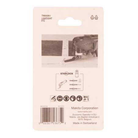 5 LAMES PLONGEANTES A CONC CARBURE 32x40MM TMA061 / B 64951 5 / 0088381536752 - D'ORIGINE MAKITA