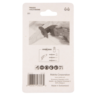 LAME SEGMENT BIM STARLOCK 100MM MOQUETTE - B 64967 - 0088381536462 - D'ORIGINE MAKITA