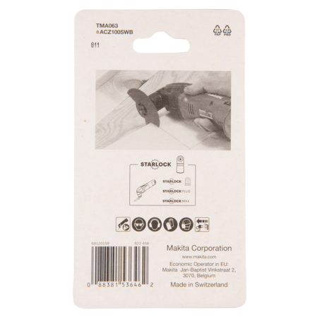 LAME SEGMENT BIM STARLOCK 100MM MOQUETTE - B 64967 - 0088381536462 - D'ORIGINE MAKITA