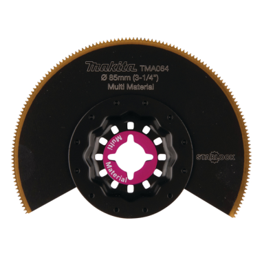 LAME SEGMENT BIM STARLOCK 85MM MULTI MATERIAUX - B 64973 - 0088381536479 - D'ORIGINE MAKITA