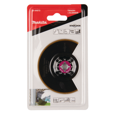 LAME SEGMENT BIM STARLOCK 85MM MULTI MATERIAUX - B 64973 - 0088381536479 - D'ORIGINE MAKITA