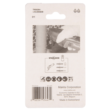 LAME SEGMENT BIM STARLOCK 85MM MULTI MATERIAUX - B 64973 - 0088381536479 - D'ORIGINE MAKITA