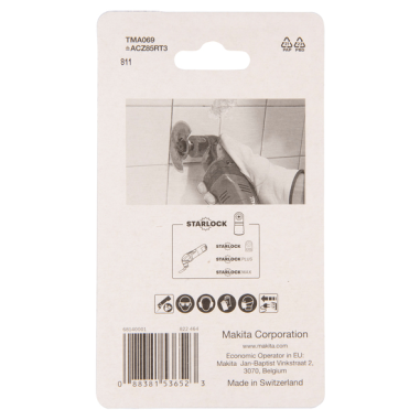 LAME SEGMENT CONC. CARBURE STARLOCK 85MM G30 - B 65028 - 0088381536523 - D'ORIGINE MAKITA