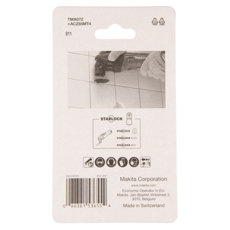 LAME SEGMENT A CONC CARBURE 85MM TMA072 - B 65056 - 0088381536554 - D'ORIGINE MAKITA