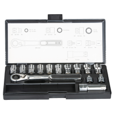 ENSEMBLE CLE A CLIQUET ORIENTABLE 14PCS / B 65595 / 0088381537537 - D'ORIGINE MAKITA
