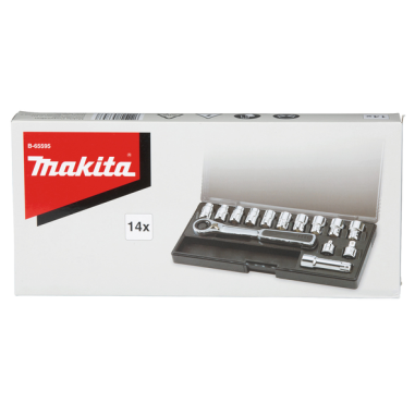 ENSEMBLE CLE A CLIQUET ORIENTABLE 14PCS / B 65595 / 0088381537537 - D'ORIGINE MAKITA