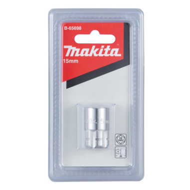 DOUILLE POUR CLE A CLIQUET 15MM - B 65698 - 0088381537636 - D'ORIGINE MAKITA