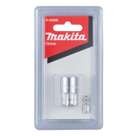 DOUILLE POUR CLE A CLIQUET 15MM - B 65698 - 0088381537636 - D'ORIGINE MAKITA