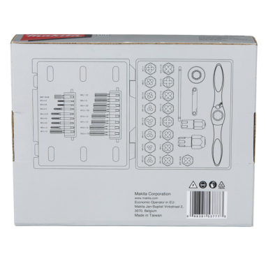 KIT DE TARAUDAGE 40 PIECES - B 65838 - 0088381537773 - D'ORIGINE MAKITA