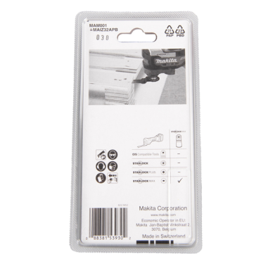 LAME PLONGEANTE STARLOCK MAX BOIS METAL - B 66400 - 0088381539302 - D'ORIGINE MAKITA