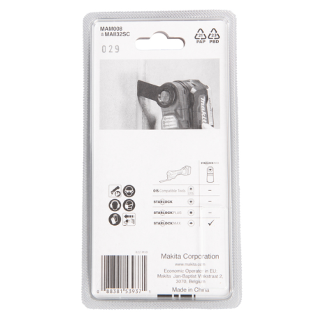 LAME DEJOINTAGE STARLOCK MAX - B 66472 - 0088381539371 - D'ORIGINE MAKITA