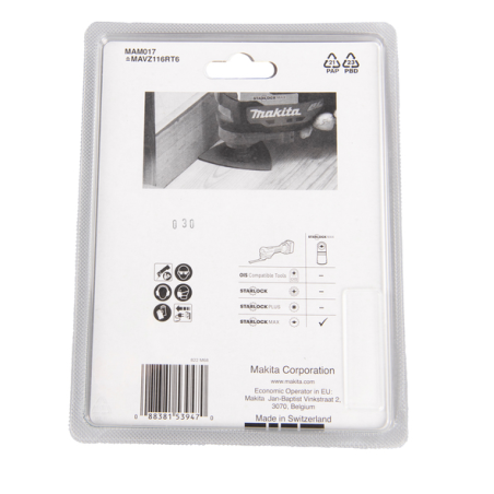 PLATEAU DE PONCAGE CARBURE STARLOCK MAX - B 66575 - 0088381539470 - D'ORIGINE MAKITA