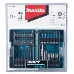 COFFRET IMPACT BLACK 33PCS / B 66896 / 0088381540025 - D'ORIGINE MAKITA 2