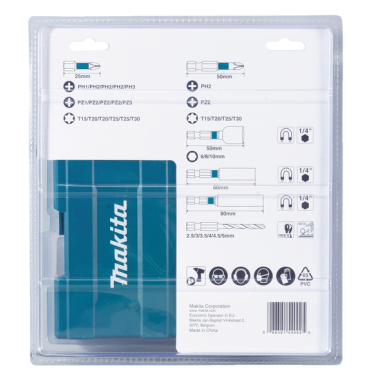 COFFRET IMPACT BLACK 33PCS / B 66896 / 0088381540025 - D'ORIGINE MAKITA COFFRET IMPACT BLACK 33PCS / B 66896 / 0088381540025 - D'ORIGINE MAKITA