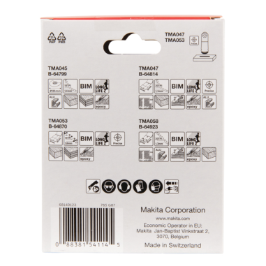 KIT BOIS-METAL STARLOCK 4PCS (TMA045-047-053-058) - B 67480 - 0088381541145 - D'ORIGINE MAKITA