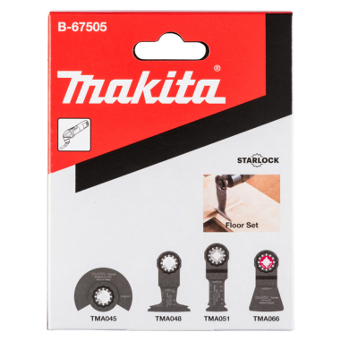 KIT PARQUET STARLOCK 4PCS (TMA045-048-051-066) - B 67505 - 0088381541169 - D'ORIGINE MAKITA