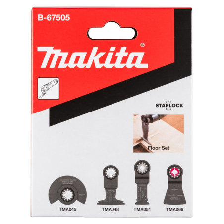 KIT PARQUET STARLOCK 4PCS (TMA045-048-051-066) - B 67505 - 0088381541169 - D'ORIGINE MAKITA