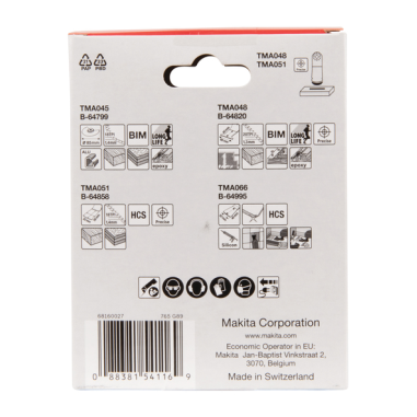 KIT PARQUET STARLOCK 4PCS (TMA045-048-051-066) - B 67505 - 0088381541169 - D'ORIGINE MAKITA