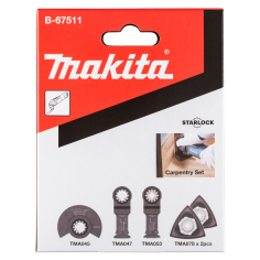 KIT BOIS STARLOCK 5PCS (TMA045-047-053+ TMA078x2) - B 67511 - 0088381541176 - D'ORIGINE MAKITA 2