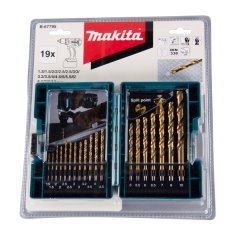 COFFRET 19 FORETS METAL HSS TIN / B 67795 / 0088381543927 - D'ORIGINE MAKITA 2