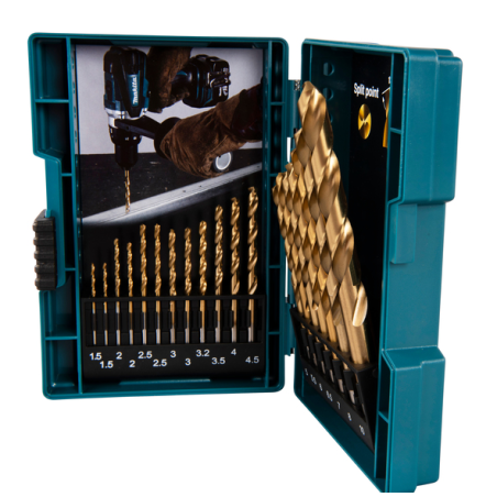 COFFRET 19 FORETS METAL HSS TIN / B 67795 / 0088381543927 - D'ORIGINE MAKITA COFFRET 19 FORETS METAL HSS TIN / B 67795 / 0088381543927 - D'ORIGINE MAKITA