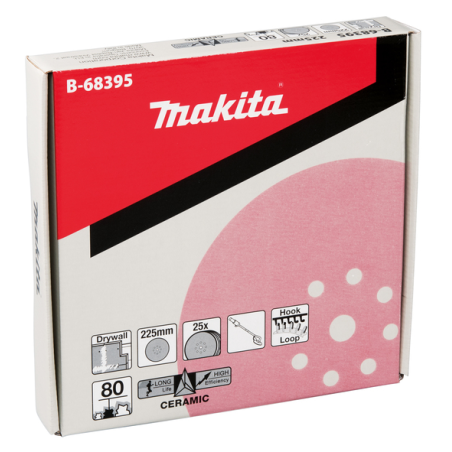 DISQUE ABRASIF 225MM G80 / B 68395 / 0088381545907 - D'ORIGINE MAKITA